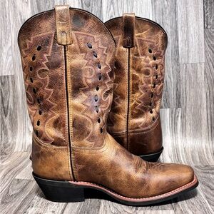 Men's Laredo Brown Western Boots 11 EW (Extra-Wide)